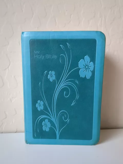 Turquoise LIV Holy Bible Zondervan New International Version Italian Duo-Tone