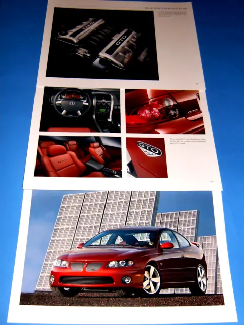★★2004 Pontiac Gto Photo/Poster Lot 04 05 06 Ls1 Ls2 Ls6★★