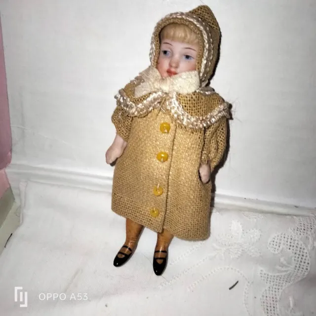 poupee ancienne mignonette porcelaine all bisque doll dollhouse