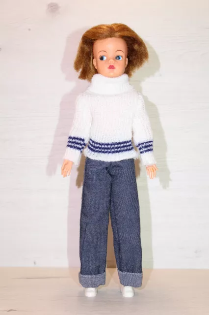 MUÑECA DOLL POUPEE "SINDY FLORIDO+CONJUNTO NIEVE REF.650" ORIGINAL SPAIN 70s