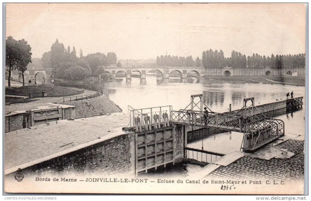 94 JOINVILLE LE PONT - ecluse du canal de saint maur et pont