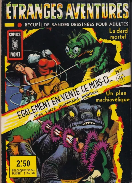 Recueil AVENTURES FICTION 3028 (N°7 + N°8) (2ème série). Comics Pocket 1968. 2