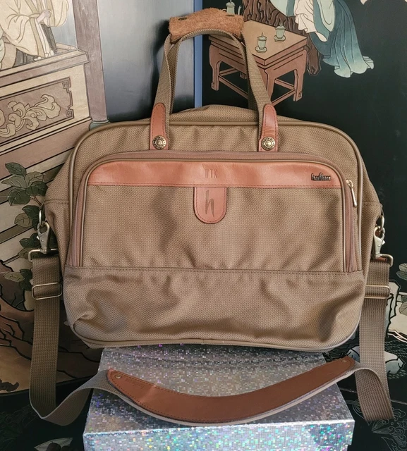 VINTAGE HARTMANN LUGGAGE nylon Leather Bag Carry On Weekender Shoulder