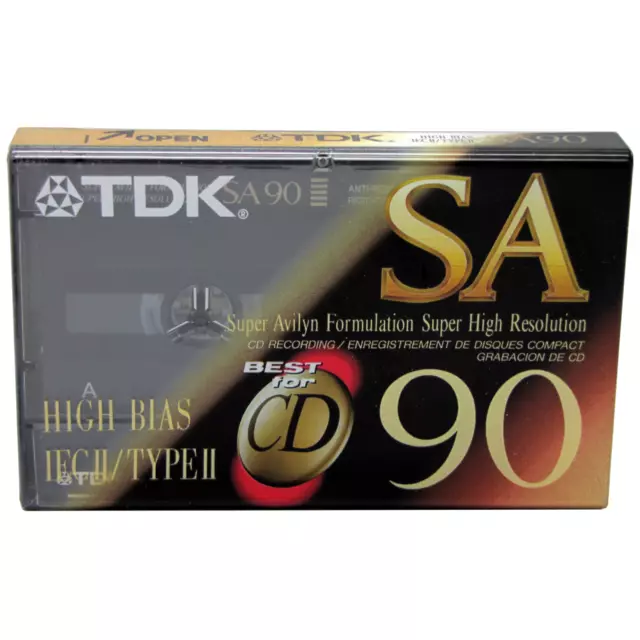 Tdk Sa 90 Chrome Type Ii Blank Audio Cassette Tape (1992) Brand New And Sealed