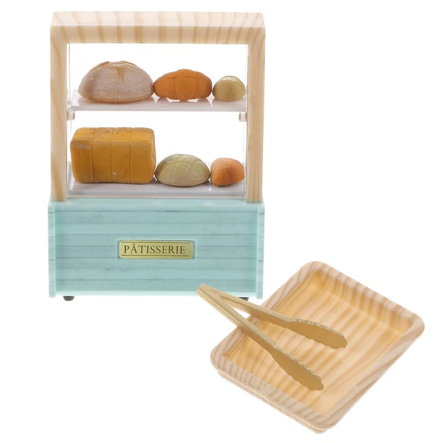 Ornamenti in miniatura casa delle bambole armadio da cucina modello gioco di cucina scaffale vetrina