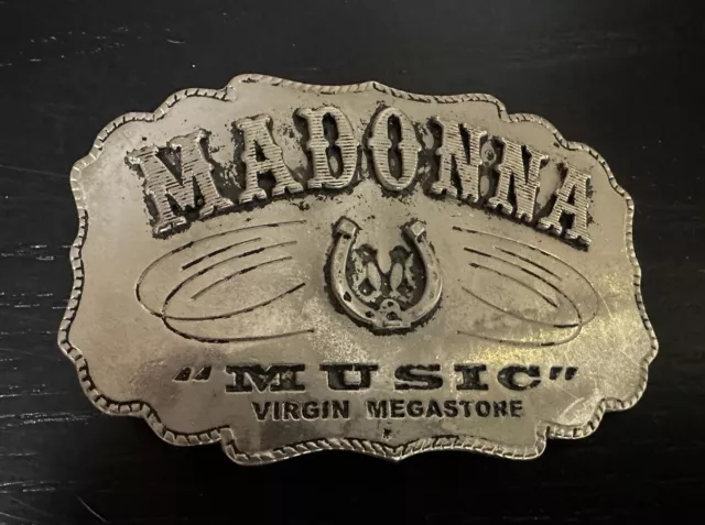 Madonna ~ Music ~ Belt buckle ~ RARE Virgin Megastore promo item