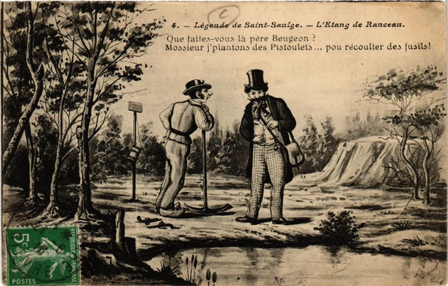CPA Legende de St-SAULGE L'Etang de Ranceau (420975)