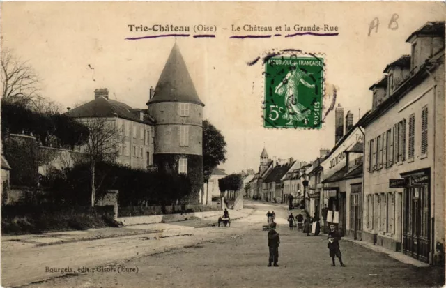 CPA AK TRIE-CHATEAU Le Chateau et la Grande-Rue (423193)