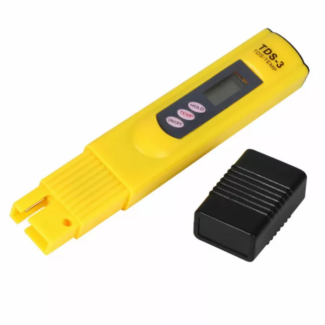 TDS Meter Tester for Aquarium Hydroponics Digital LCD Total Dissolved Salts Yel