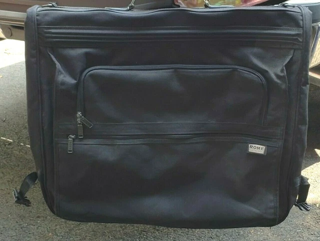 Rome Hanging Garment Bag Luggage Travel Overnight Bifold Dress Suit