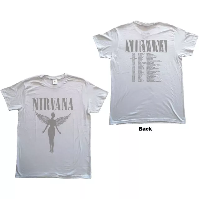 Nirvana IN Utero Tour Ufficiale Merce T-Shirt Nuovo