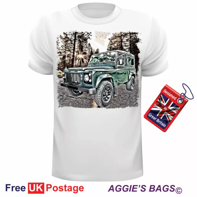 Car Art Design Classic 4x4 Defender T Shirt Can Be Personalised Unofficial