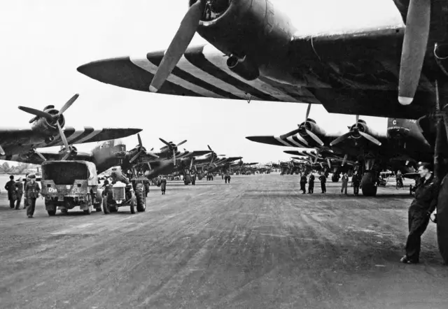 WW2 Photo D-Day British Bomber Prep RAF WWII  World War Two Royal Air Force RAF