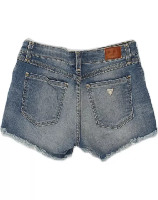 Guess Damen-Denim-Shorts W28 mittelblau Baumwolle HM09 2