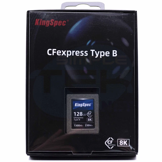 COMPACT FLASH EXPRESS Cfexpress Comme B 128GB 8K 1300MBps Carte Mémoire