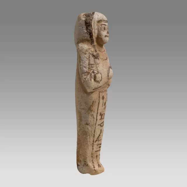 Ancient Egyptian White Faience Ushabti 18th Dynasty - Third Intermediate Period, 2