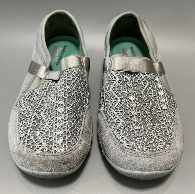 SKECHERS WOMENS RELAXED Fit Savvy Nobodys Fool Black Memory Foam
