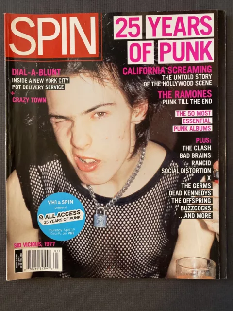 Spin Magazine 2001 Sid Vicious ‘77 Ramones ￼Clash Buzzcocks Rancid Dead Kennedys