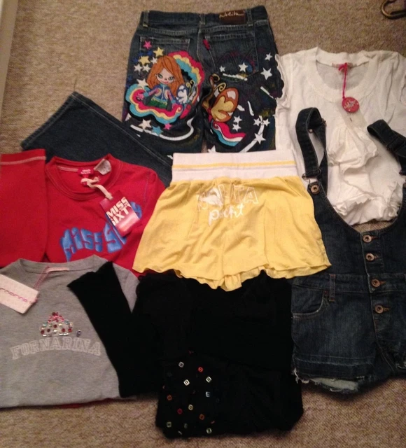 Pacchetto ragazze età 8 articoli x7 favolosi pantaloncini casual top pantaloni nuovi ❤️
