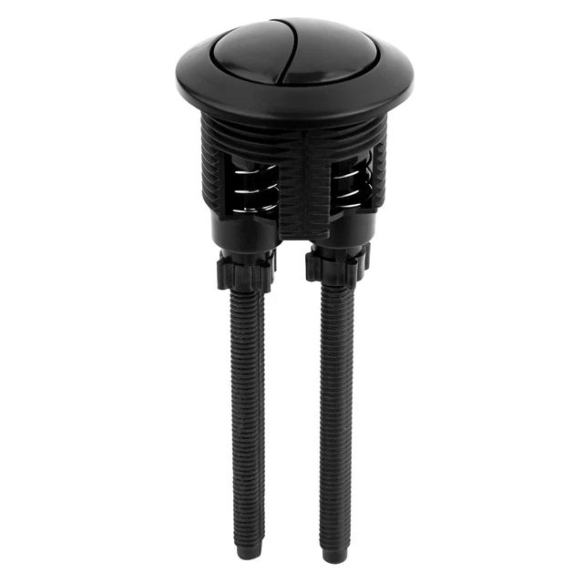 BLACK 38MM DUAL Push Button Toilet Cistern Flush Button Replacement