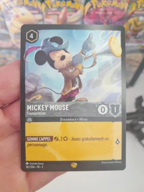 Mickey Mouse Legendaire 182/204 Non Foil Disney Lorcana Chapitre3⭐️trompettiste