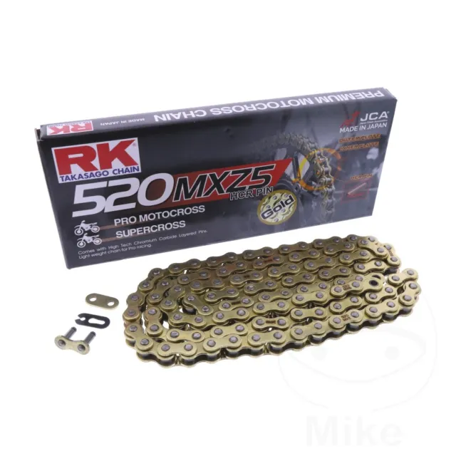 RK MXZ5 Chain Gold 520 Pitch 108 Links