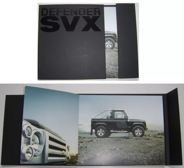 Land Rover Defender SVX Limited Edition 2008 UK Market Hardback Sales Brochure