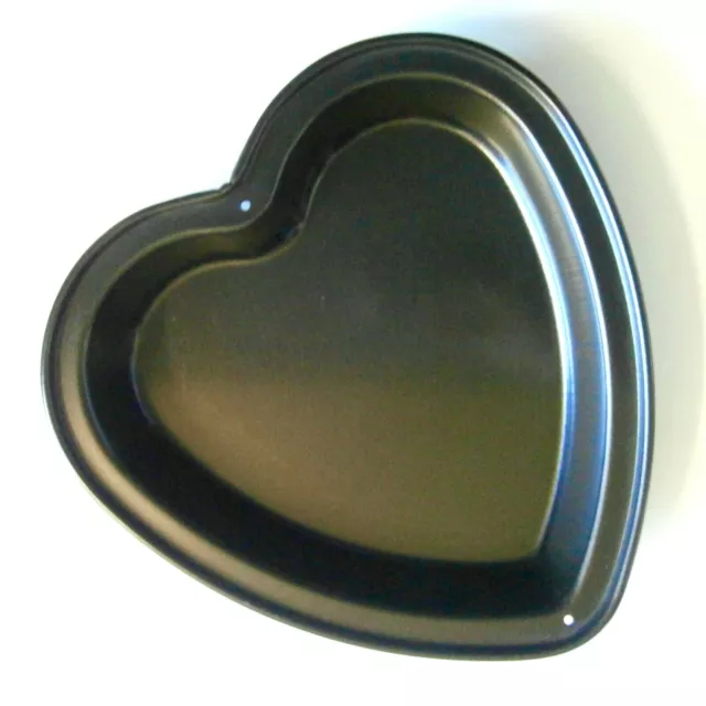Vintage Teflon Coated Steel Heart Shape Cake Pan / Tin