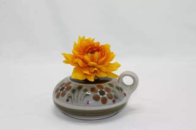 True Vintage KMK Flower Vase Candle Holder Agave Ceramics 1980er Years