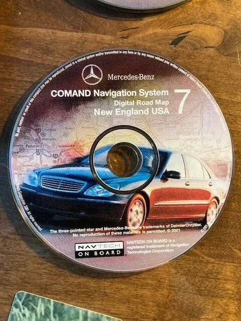 Mercedes Benz COMAND Navigation System CD Map 7: New England USA (Q 6 46 0059)