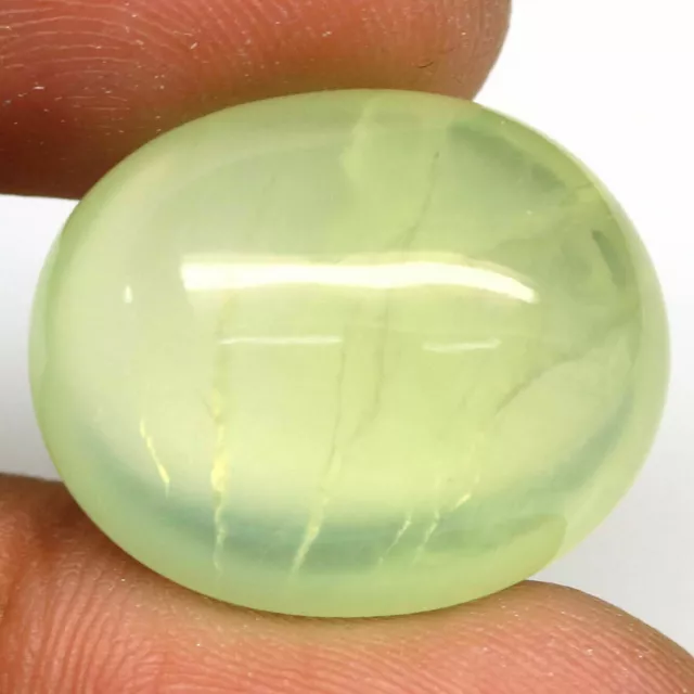 SHOLA Echt 33,58 Ct Natürlicher Grün Prehnit aus Brasilien