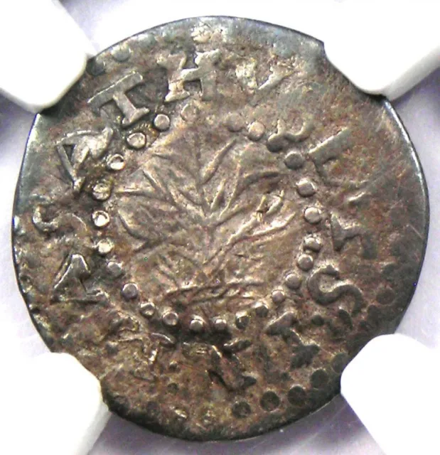 1662 Massachusetts Oak Tree Silver Twopence 2P - Certified NGC VF35 - Rare Coin