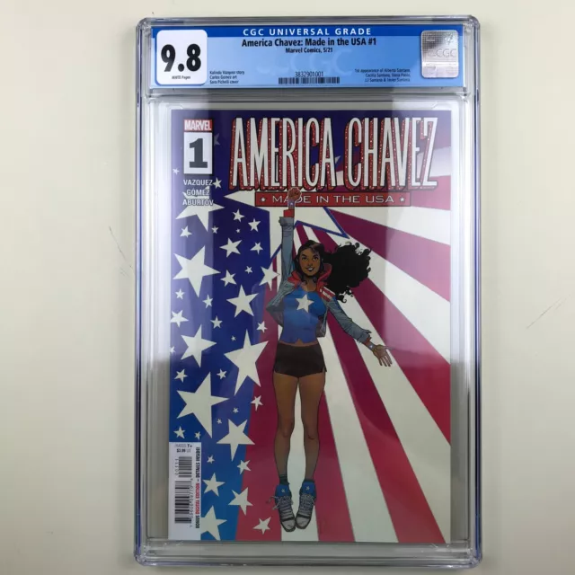 America Chavez, Made in the USA #1 (2021) CGC 9.8, 1st Santana Family