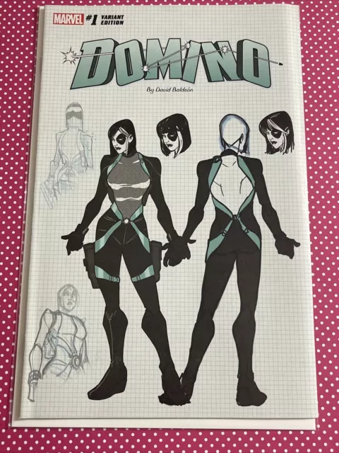 DOMINO #1 DAVID BALDEON DESIGN VARIANT COVER 2018 x-force gail simone marvel mcu