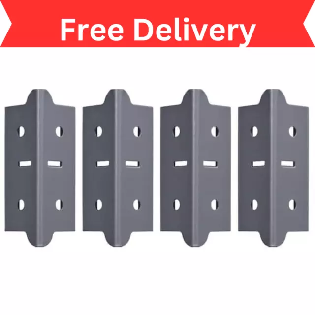 Steel Post Coupling Outer 4"H x 1.375"W x 1.375"D, Edsal Muscle Rack 4-Pack Grey