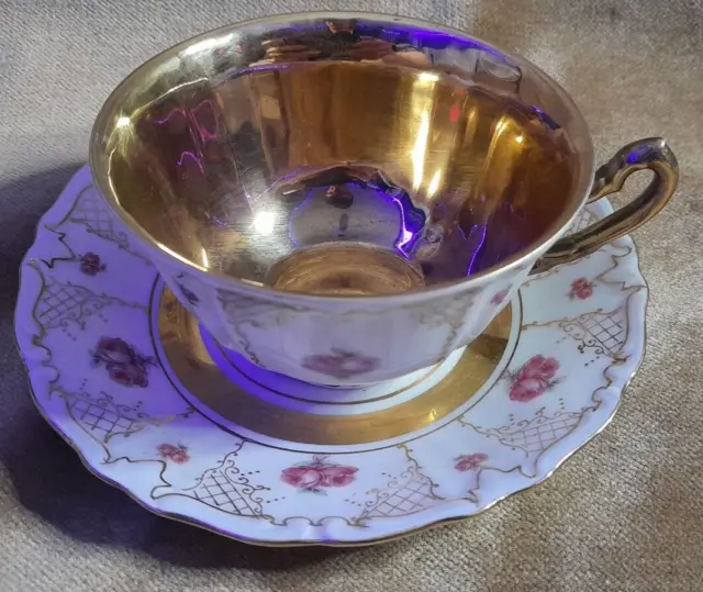 winterling bavaria gold teacup and saucer