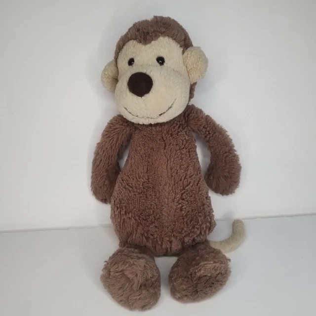 JELLYCAT MONKEY SOFT Plush Toy Medium 12” Two Tone Brown Beige £10.00 - PicClick UK