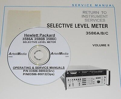 Agilent 03586-90002 service manual 3586A/B/C Selective Level Meter Volume II 