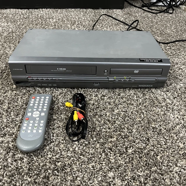 MAGNAVOX DVD/VCR COMBO 4 HEAD HIFI VHS Recorder with Remote, MWD2205