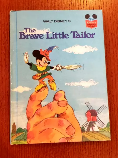 Walt Disney The Brave Little Tailor Hardcover Book Vintage 1974
