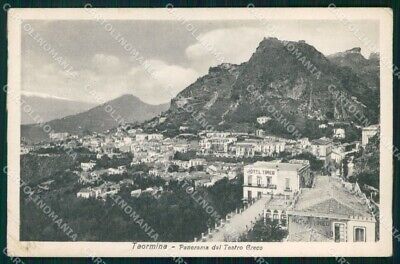 Messina Taormina Veduta dal Teatro Greco Brunner 41 6 cartolina MX4359 