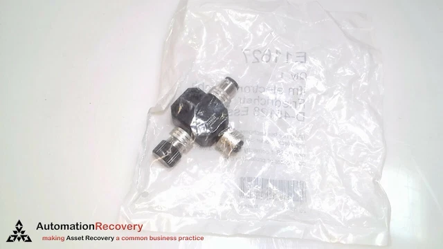 Ifm Electronic E11627 T-Splitter, T Splitter M12/2Xus, New #290896
