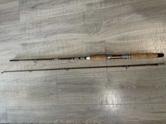 Vintage True-Temper UNI-SPIN 63T Spin Cast Fishing Rod 6' W/63L Reel  Holloglass 