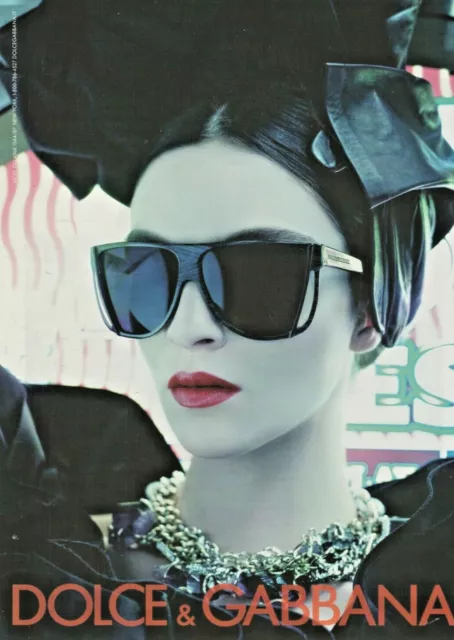 DOLCE & GABBANA vintage print ad from 2009 magazine sunglasses fashion ...