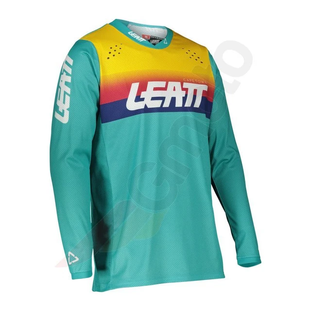 Camicia Motocross Offroad Jersey Leatt 4.5 V22 lite aqua turchese XL