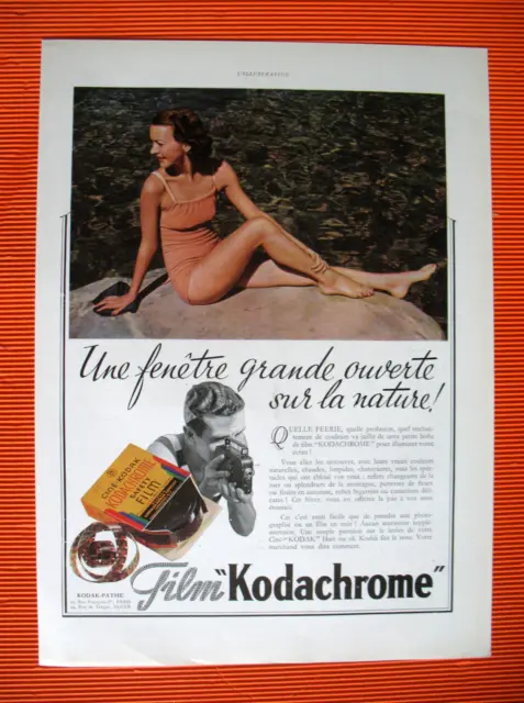 Kodachrome Movie Kodak Nature Window Press Release Ad 1937