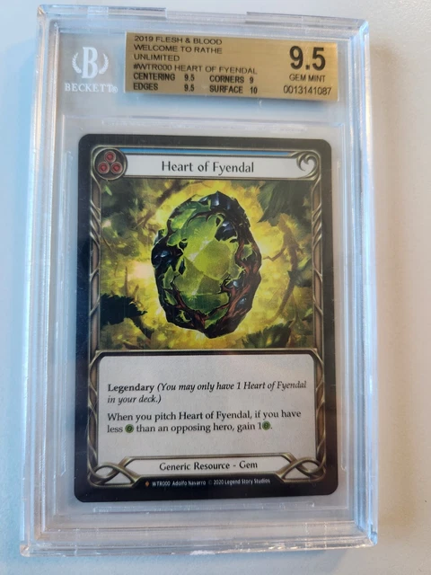 Heart of Fyendal Rainbow foil　fab Heart of Fyendal BGS 9.5 Rainbow Foil Flesh and Blood