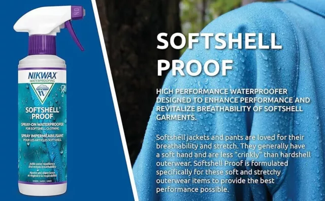 Nikwax Softshell Proof Spray On High Performance Waterproofing For Coats Jackets 2