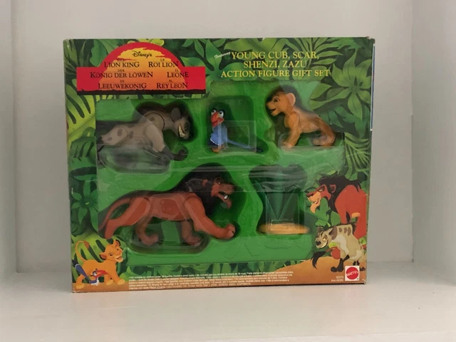 VINTAGE LION KING Simba Scar Rafiki Pumbaa Timon Zazu action figures ...
