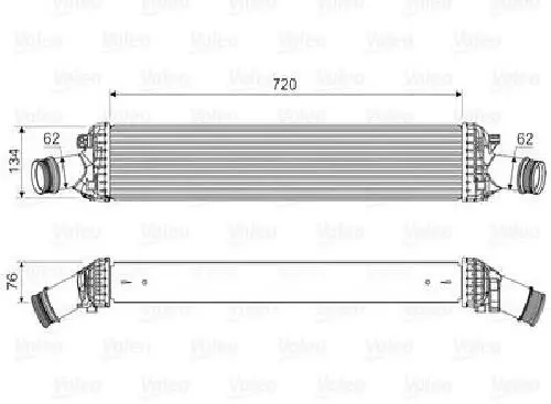 Original VALEO Ladeluftkühler 818654 für Audi Porsche